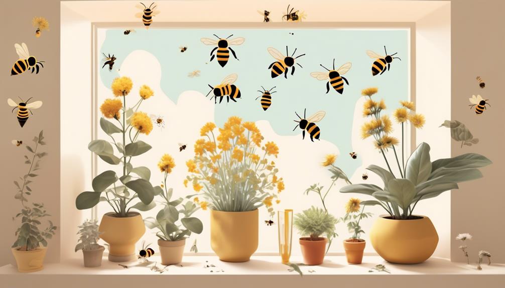 intricate indoor bee activities