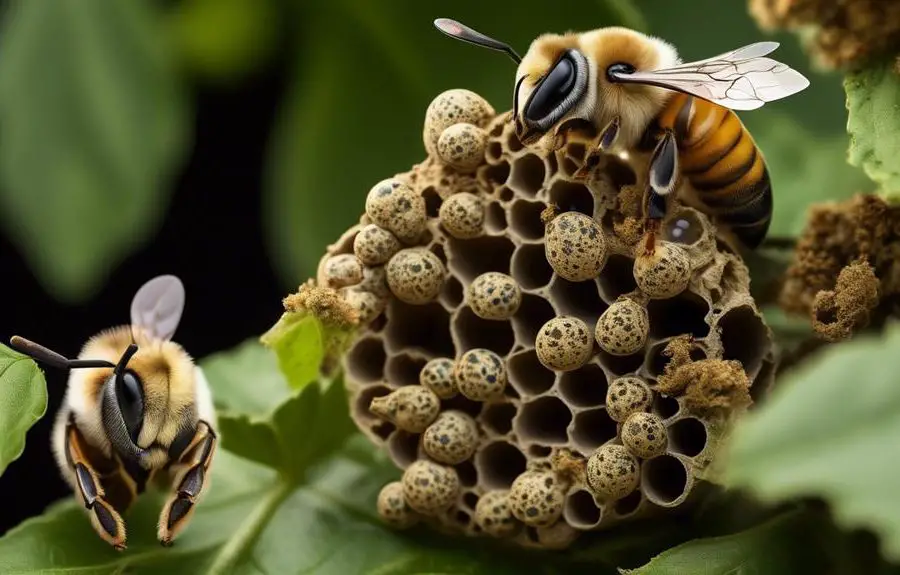 leaf cutter bee egg count