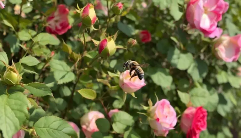 leaf cutter bees and roses