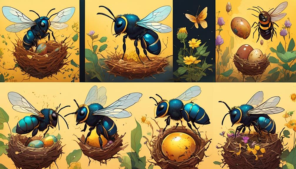 lifecycle of carpenter bees
