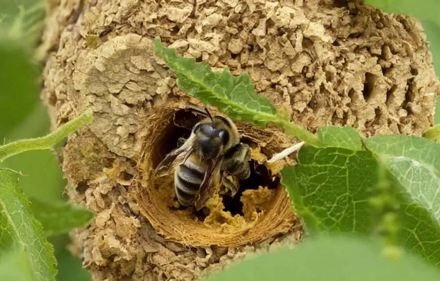 lifecycle of leafcutter bees uk