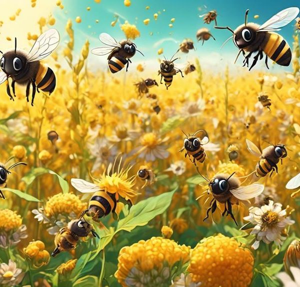 mason bees and food crops