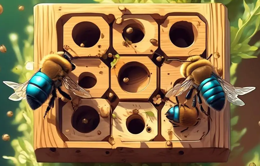 mason bees hole preference