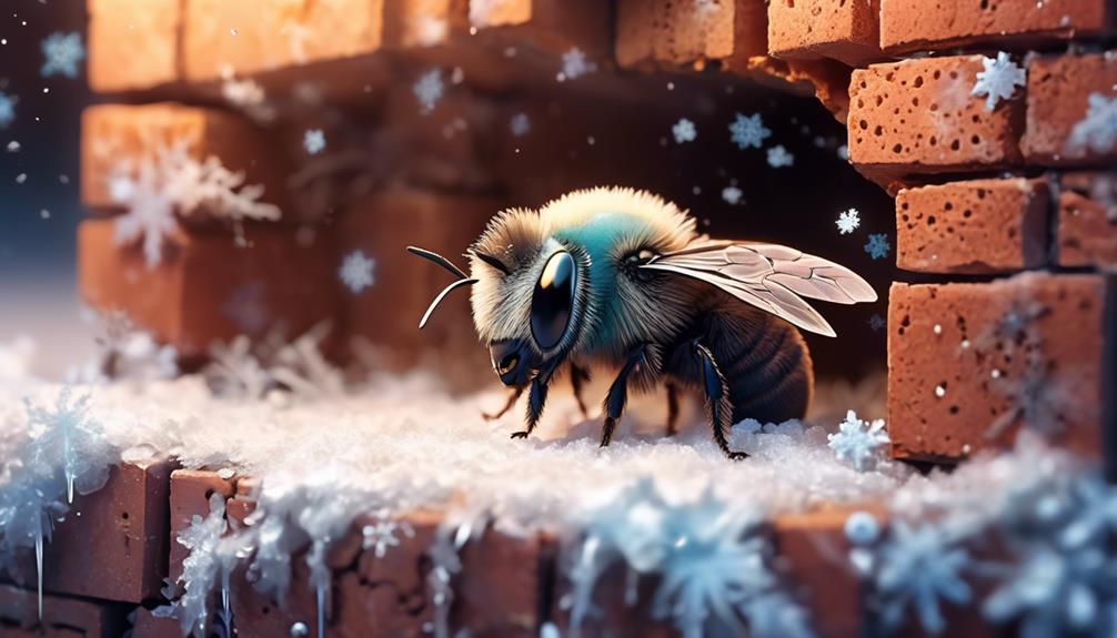 mason bees in winter