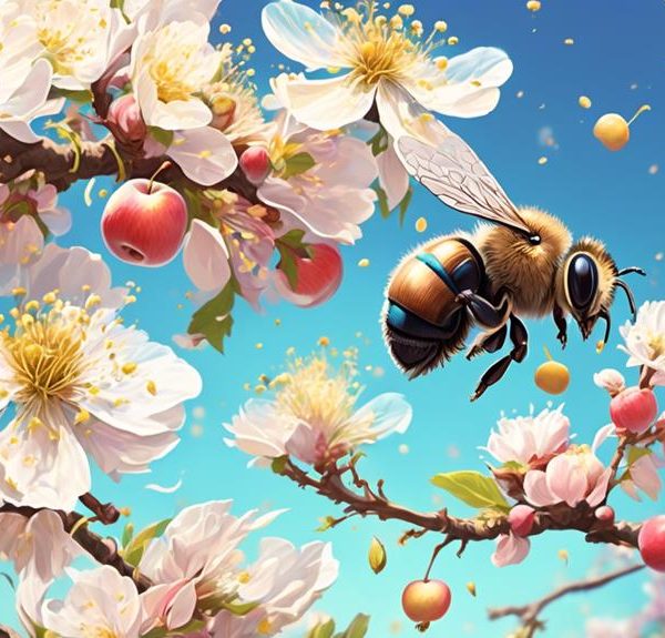mason bees pollinate fruit