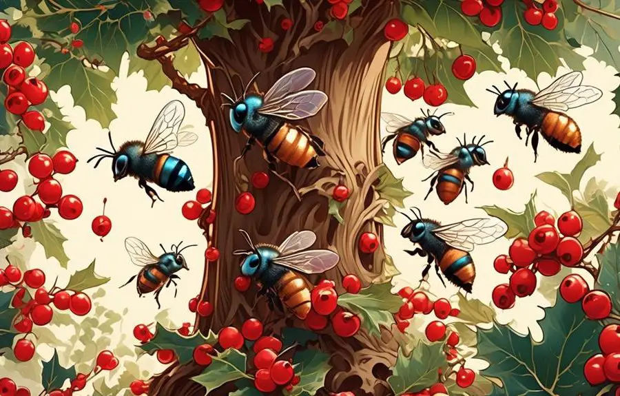 mason bees prefer holly