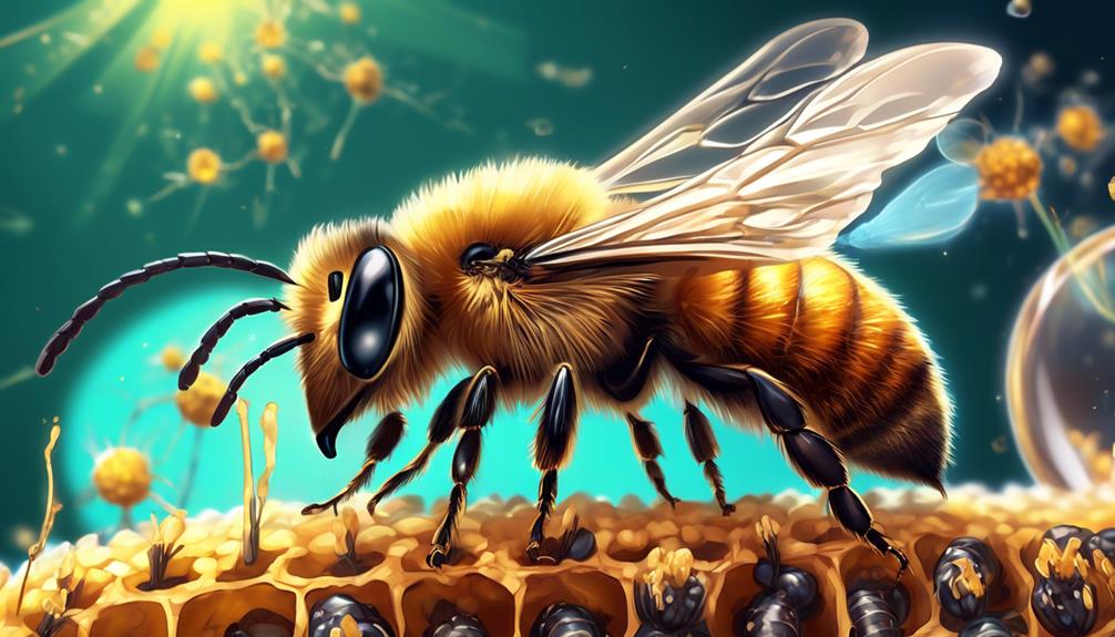 mason bees under varroa attack