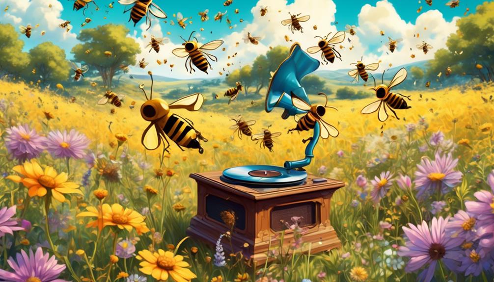 musical influence on bees