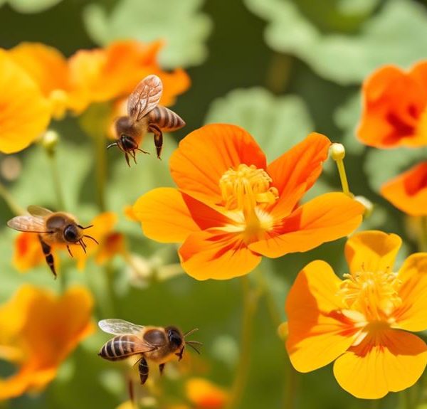 nasturtiums benefit honey bees