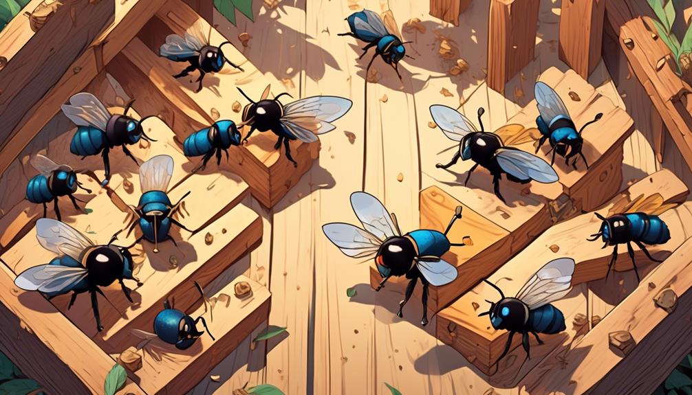 observing carpenter bee habits