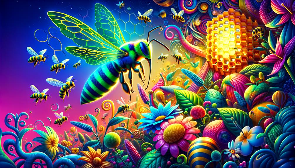 pollination by neon bees