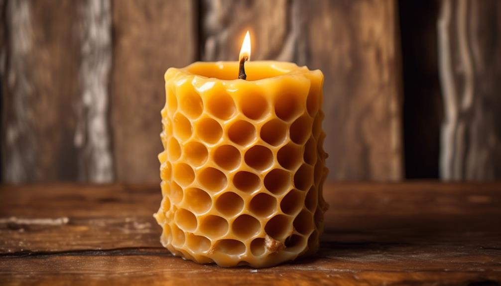 preventing beeswax candle tunneling