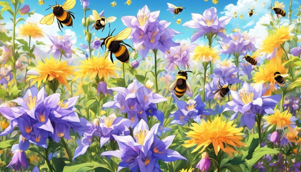 promoting bee populations with bellflowers