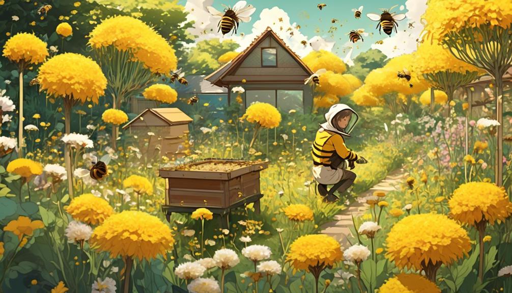 promoting dandelions to support bees