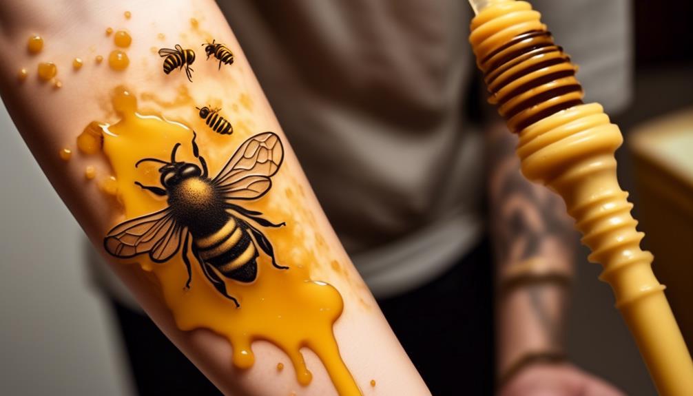 protecting fresh ink with beeswax