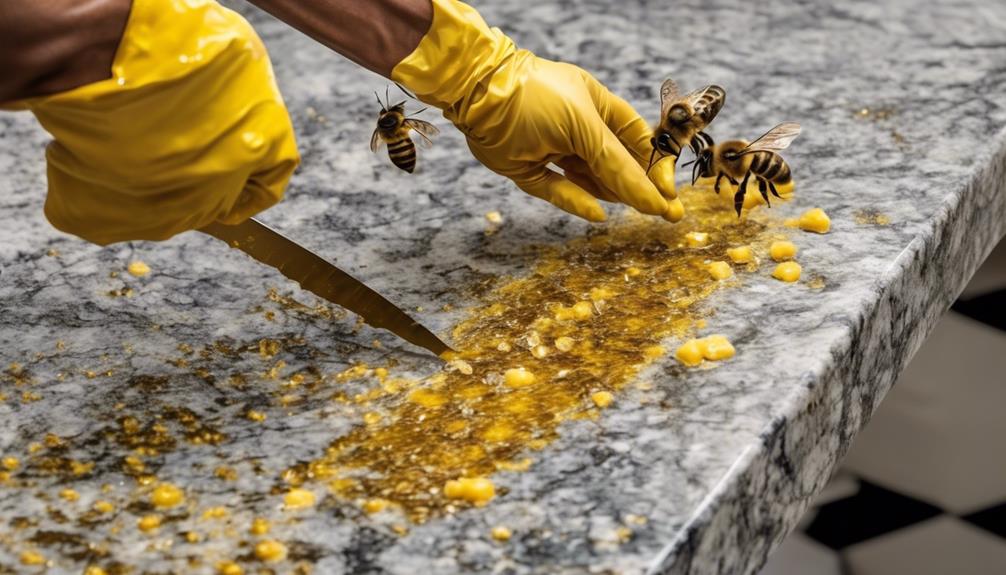 protecting granite with beeswax