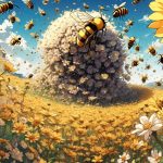 queen bees leaving hive
