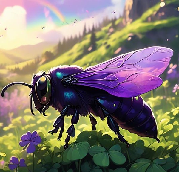 rare violet carpenter bee
