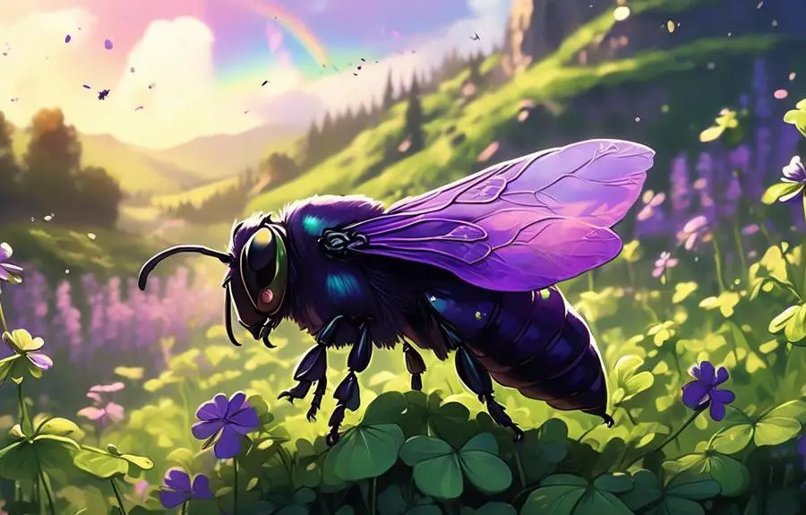 rare violet carpenter bee