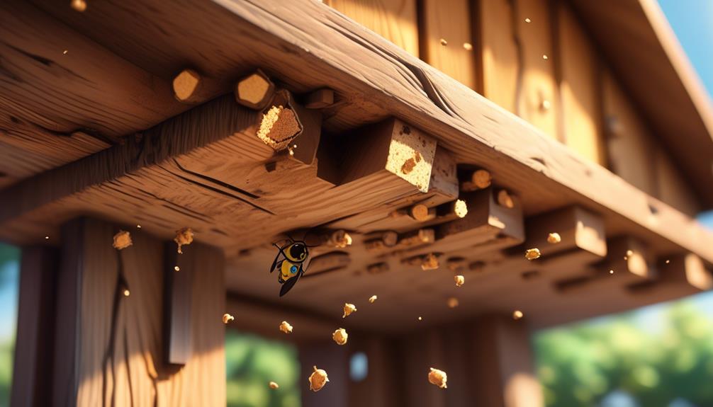 recognizing carpenter bee damage