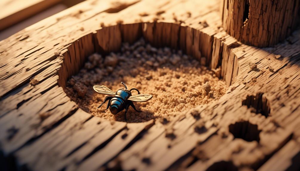 recognizing carpenter bee destruction