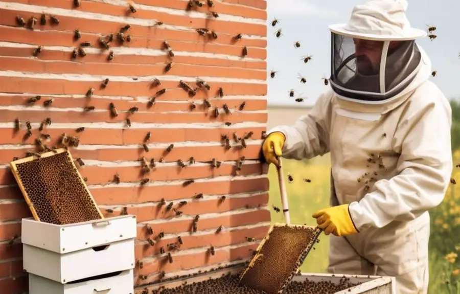 removing bees from chimney