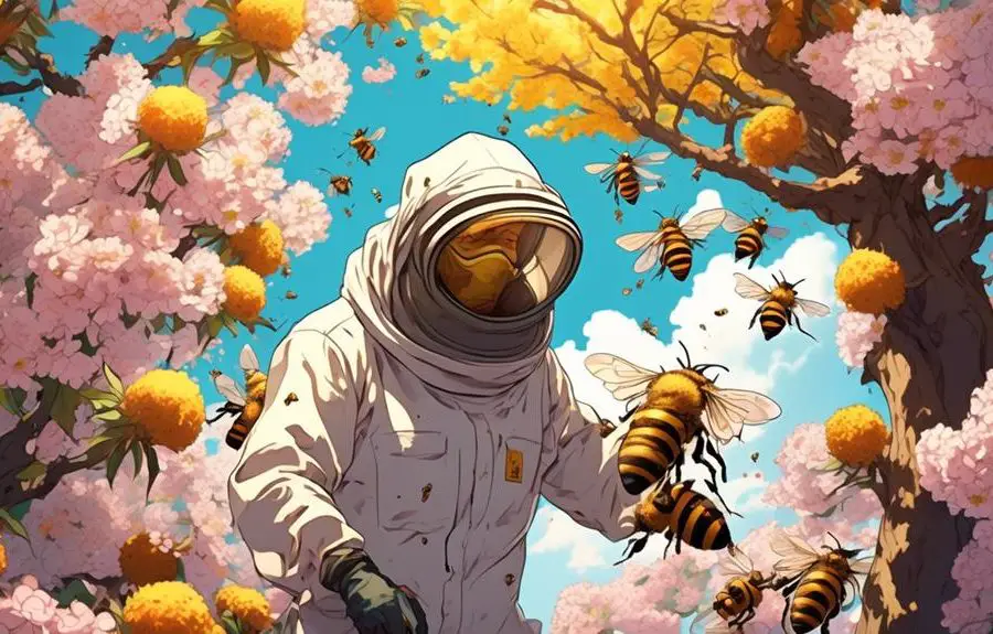 removing bees from trees