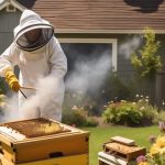 removing bees from yard