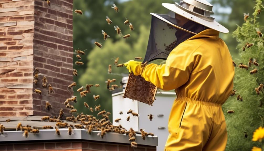 removing bees with diy techniques
