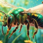 sweat bees landing behavior