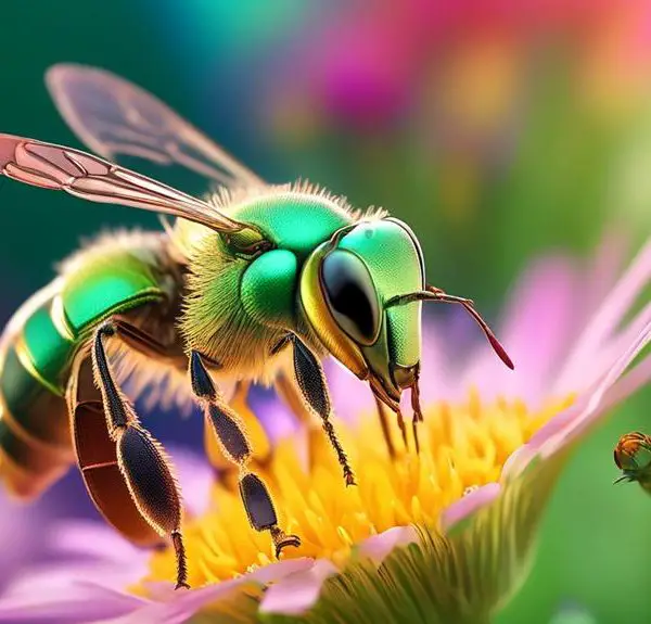 sweat bees pollinate flowers