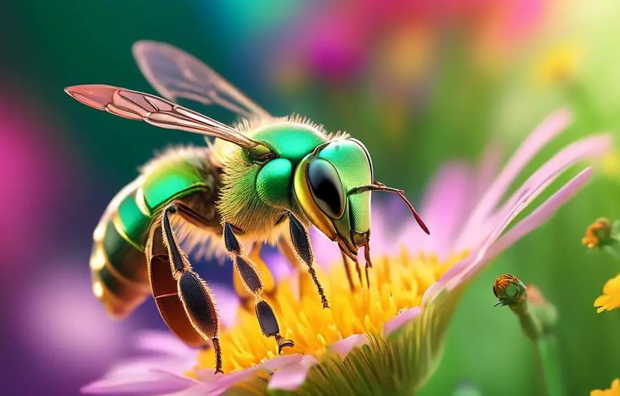 sweat bees pollinate flowers