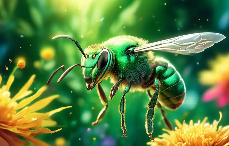 sweat bees pollinate flowers