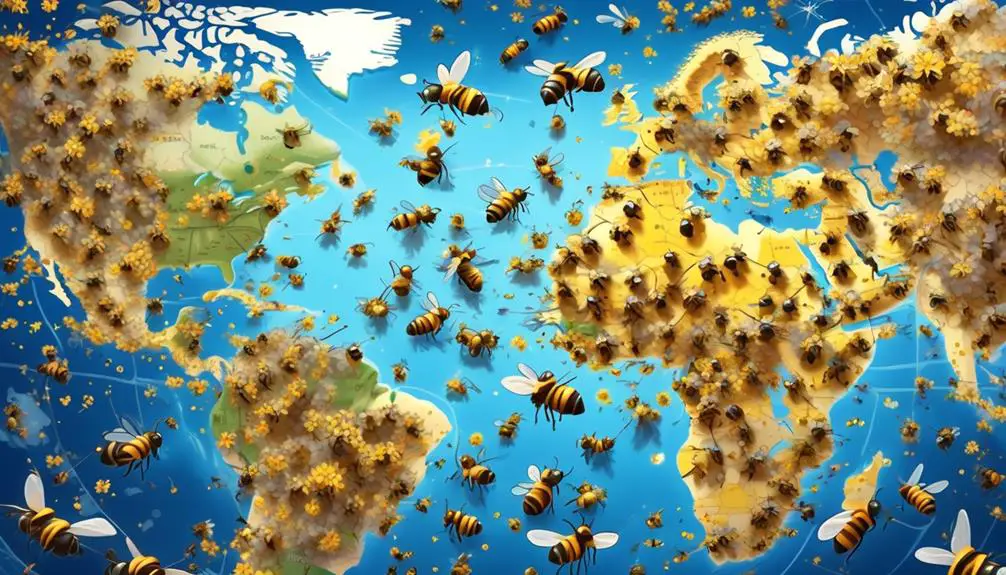 transatlantic bee migration path