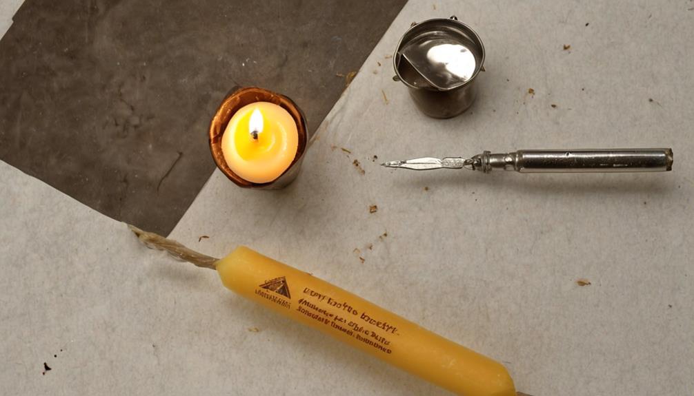 tunneling prevention for beeswax candles