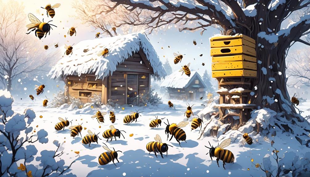 winter bee behavior analysis