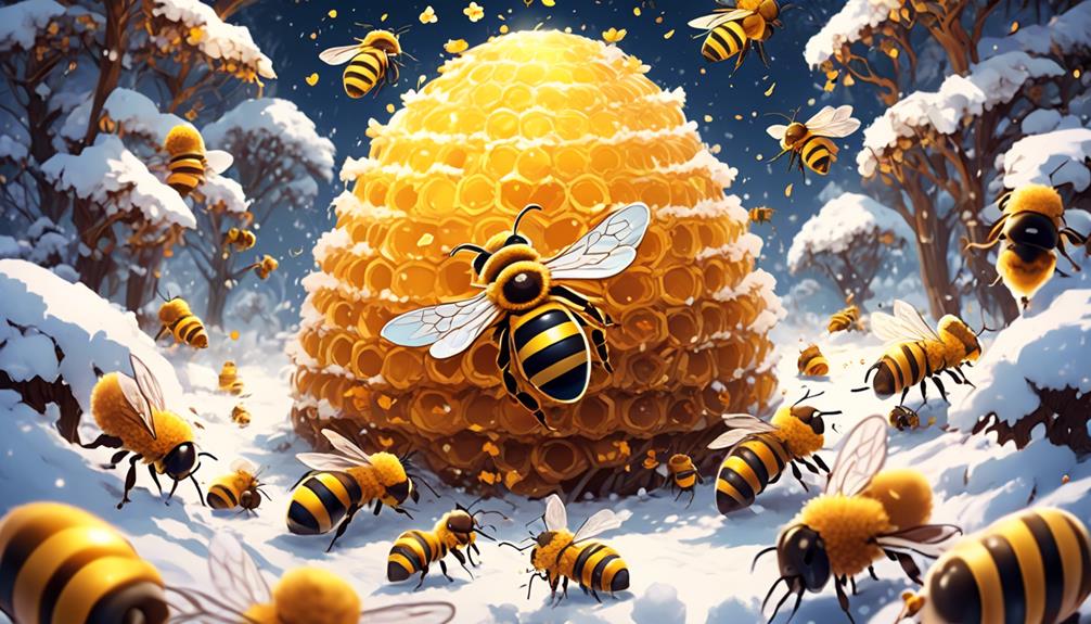 winter behavior of queen bee