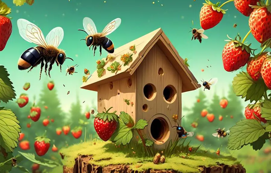 woodland strawberries benefit mason bees