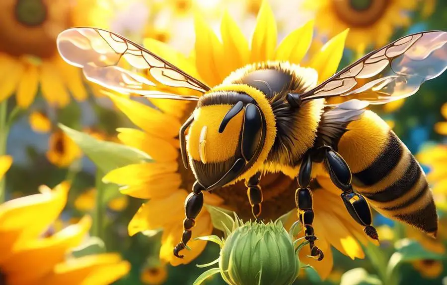 yellow perception in bees