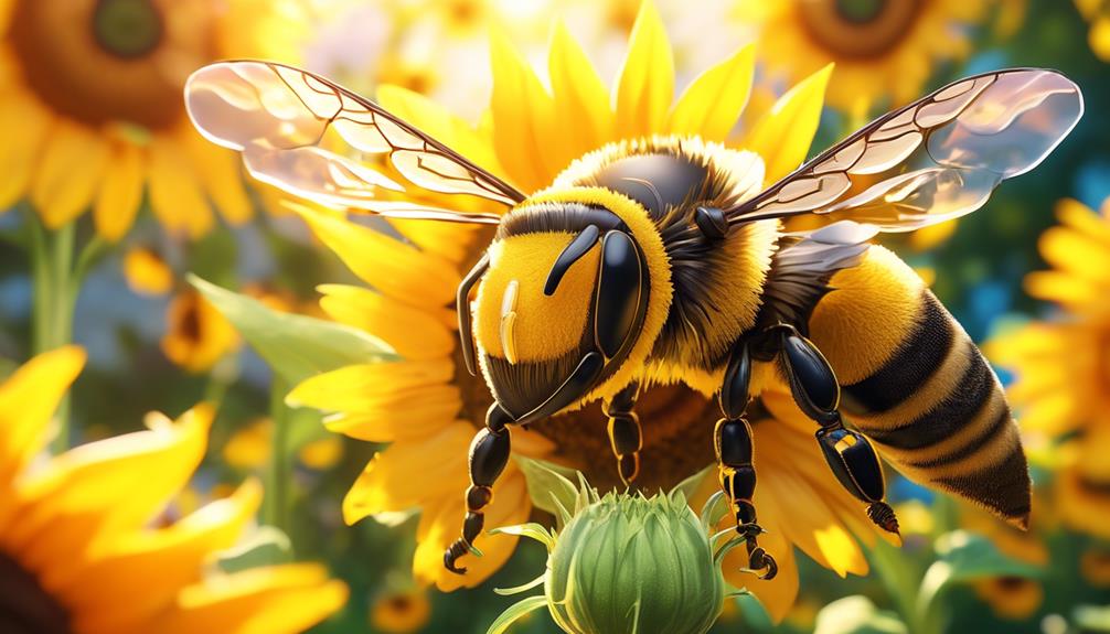 yellow perception in bees